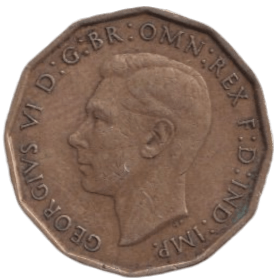 1946 THREE PENCE ( FINE ) REF-14 - THREEPENCE - Cambridgeshire Coins