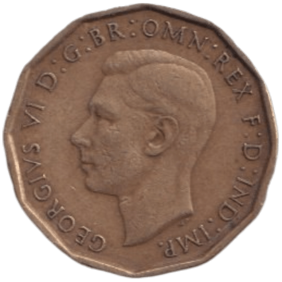 1946 THREE PENCE ( FINE ) REF-15 - THREEPENCE - Cambridgeshire Coins