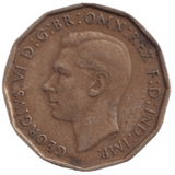 1946 THREE PENCE ( FINE ) REF-16 - THREEPENCE - Cambridgeshire Coins