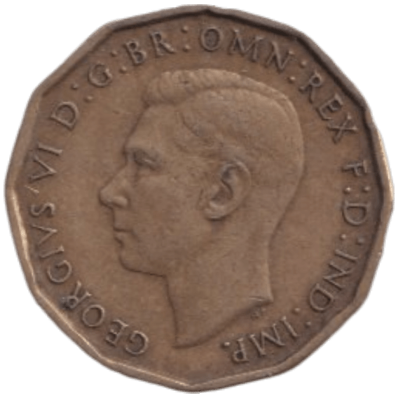1946 THREE PENCE ( FINE ) REF-17 - THREEPENCE - Cambridgeshire Coins