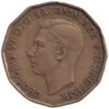 1946 THREE PENCE ( FINE ) REF-17 - THREEPENCE - Cambridgeshire Coins