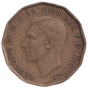 1946 THREE PENCE ( FINE ) REF-18 - THREEPENCE - Cambridgeshire Coins