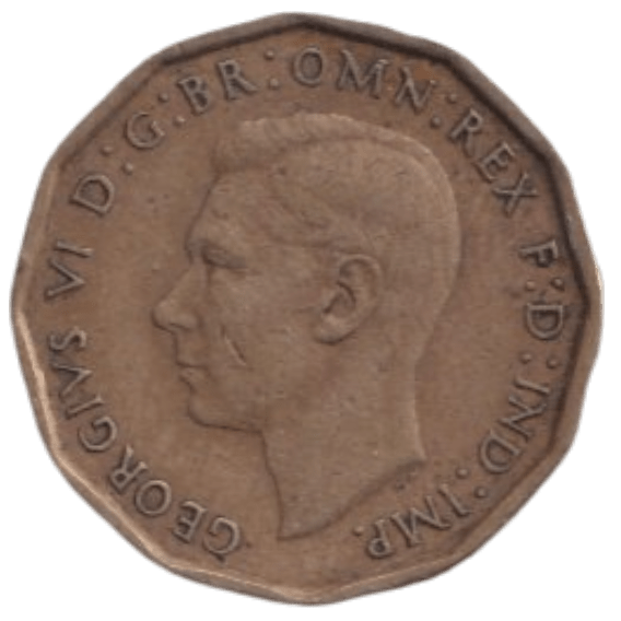 1946 THREE PENCE ( FINE ) REF-18 - THREEPENCE - Cambridgeshire Coins