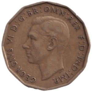 1946 THREE PENCE ( FINE ) REF-19 - THREEPENCE - Cambridgeshire Coins