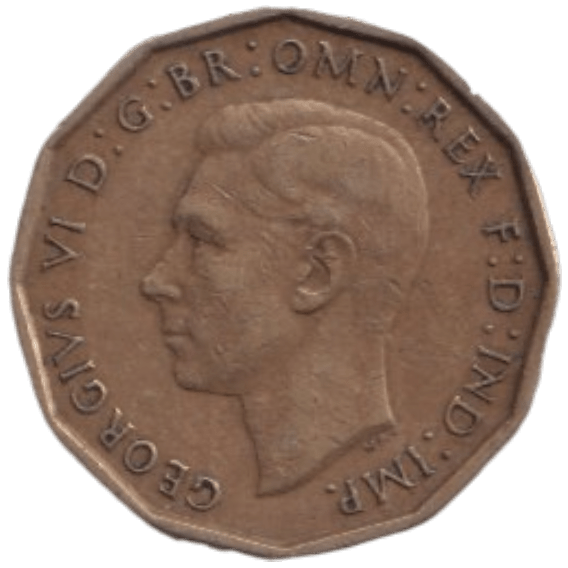 1946 THREE PENCE ( FINE ) REF-19 - THREEPENCE - Cambridgeshire Coins