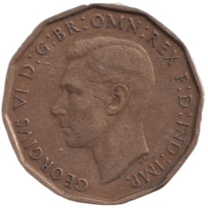 1946 THREE PENCE ( FINE ) REF-20 - THREEPENCE - Cambridgeshire Coins