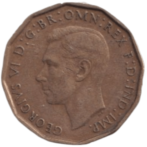 1946 THREE PENCE ( FINE ) REF-20 - THREEPENCE - Cambridgeshire Coins