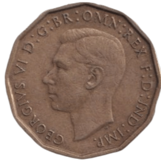 1946 THREE PENCE ( FINE ) REF-22 - THREEPENCE - Cambridgeshire Coins