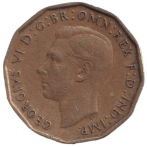 1946 THREE PENCE ( FINE ) REF-23 - THREEPENCE - Cambridgeshire Coins