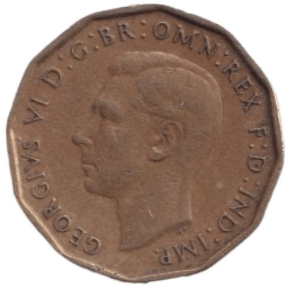 1946 THREE PENCE ( FINE ) REF-23 - THREEPENCE - Cambridgeshire Coins