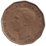 1946 THREE PENCE ( FINE ) REF-23 - THREEPENCE - Cambridgeshire Coins