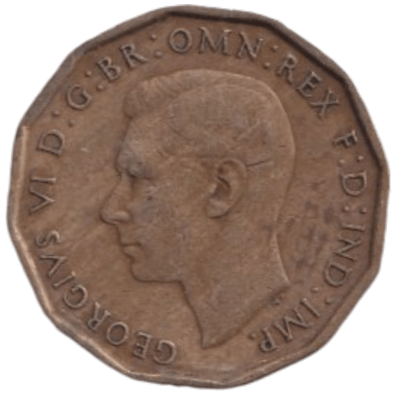 1946 THREE PENCE ( FINE ) REF-25 - THREEPENCE - Cambridgeshire Coins