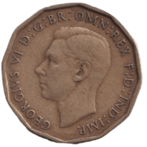1946 THREE PENCE ( FINE ) REF-2 - THREEPENCE - Cambridgeshire Coins