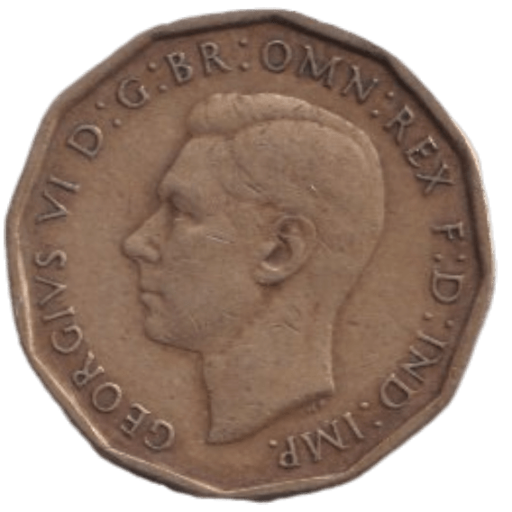 1946 THREE PENCE ( FINE ) REF-2 - THREEPENCE - Cambridgeshire Coins