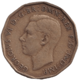 1946 THREE PENCE ( FINE ) REF-2 - THREEPENCE - Cambridgeshire Coins
