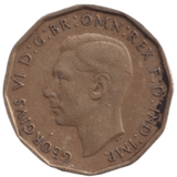 1946 THREE PENCE ( FINE ) REF-3 - THREEPENCE - Cambridgeshire Coins