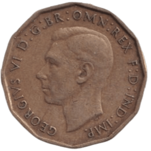 1946 THREE PENCE ( FINE ) REF-4 - THREEPENCE - Cambridgeshire Coins