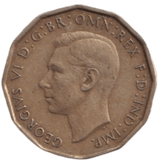 1946 THREE PENCE ( FINE ) REF-5 - THREEPENCE - Cambridgeshire Coins