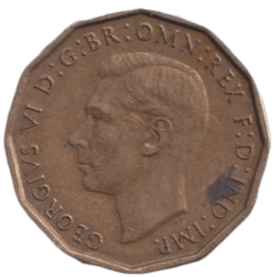 1946 THREE PENCE ( FINE ) REF-6 - THREEPENCE - Cambridgeshire Coins
