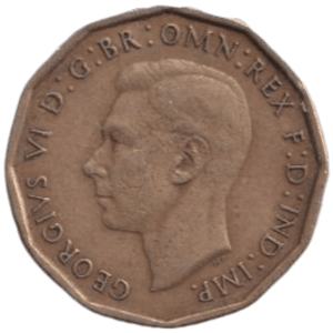 1946 THREE PENCE ( FINE ) REF-8 - THREEPENCE - Cambridgeshire Coins