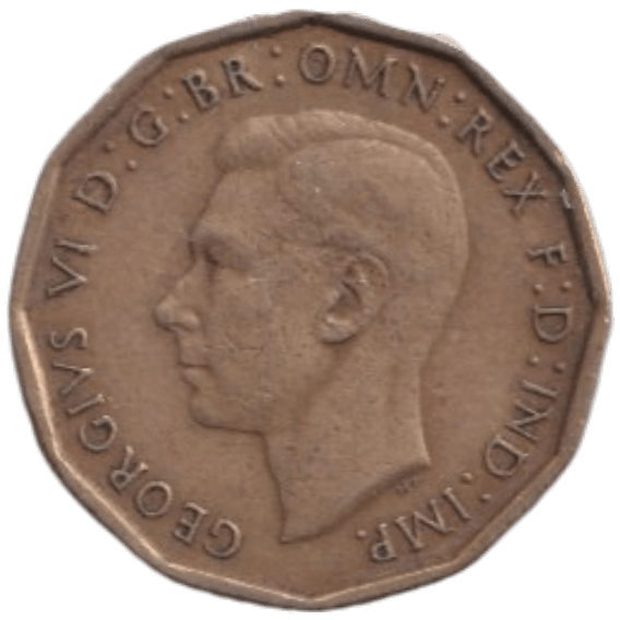 1946 THREE PENCE ( FINE ) REF-8 - THREEPENCE - Cambridgeshire Coins