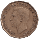 1946 THREE PENCE ( FINE ) REF-8 - THREEPENCE - Cambridgeshire Coins