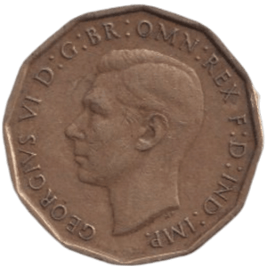 1946 THREE PENCE ( FINE ) REF-9 - THREEPENCE - Cambridgeshire Coins