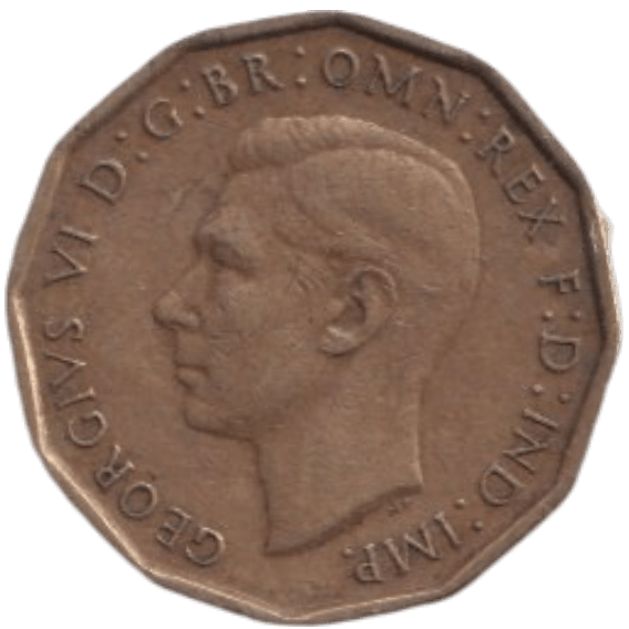1946 THREE PENCE ( FINE ) REF-9 - THREEPENCE - Cambridgeshire Coins