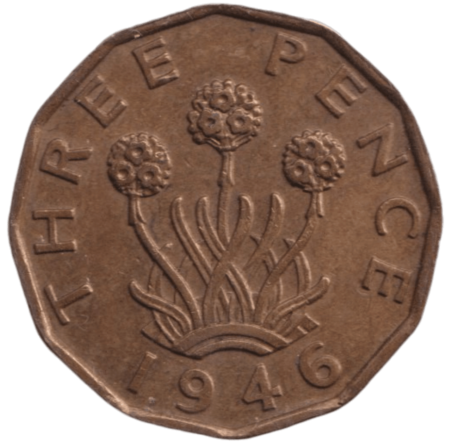 1946 THREEPENCE ( EF ) - THREEPENCE - Cambridgeshire Coins