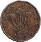 1946 THREEPENCE ( FINE ) - WORLD COINS - Cambridgeshire Coins