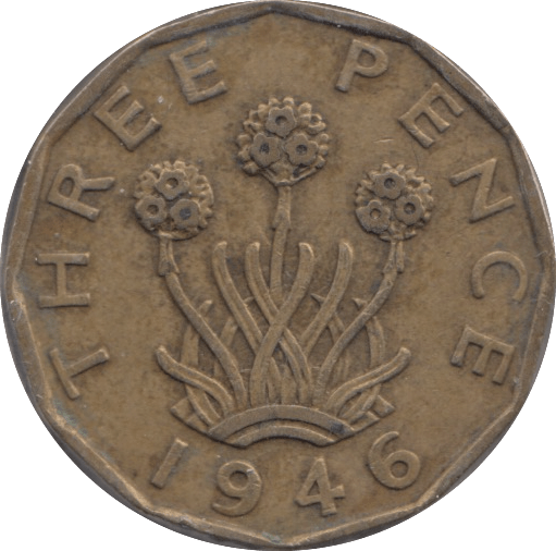 1946 THREEPENCE ( GVF ) - Threepence - Cambridgeshire Coins