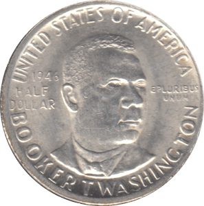 1946 USA BOOKER T WASHINGTON HALF DOLLAR - WORLD COINS - Cambridgeshire Coins