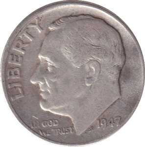 1947 DIME USA - WORLD COINS - Cambridgeshire Coins