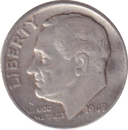 1947 DIME USA - WORLD COINS - Cambridgeshire Coins