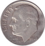 1947 DIME USA - WORLD COINS - Cambridgeshire Coins
