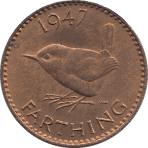 1947 FARTHING ( AUNC ) - FARTHING - Cambridgeshire Coins