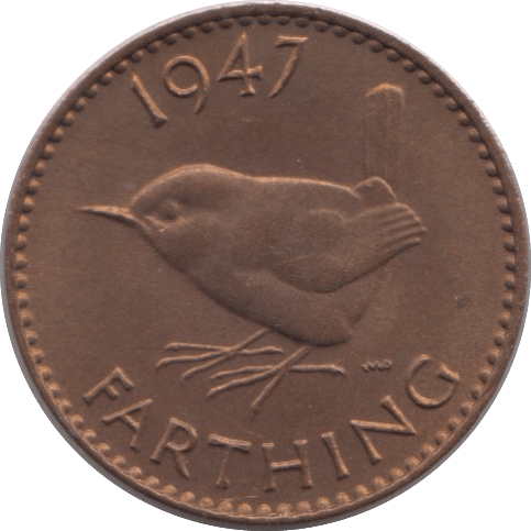 1947 FARTHING ( UNC ) - Farthing - Cambridgeshire Coins