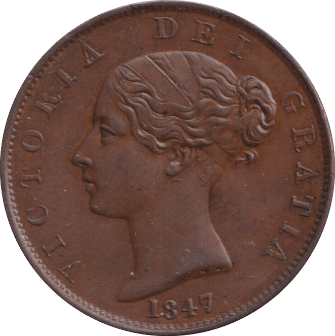 1947 HALF PENNY ( AUNC ) - HALFPENNY - Cambridgeshire Coins