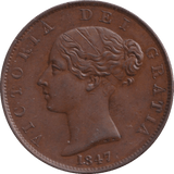 1947 HALF PENNY ( AUNC ) - HALFPENNY - Cambridgeshire Coins