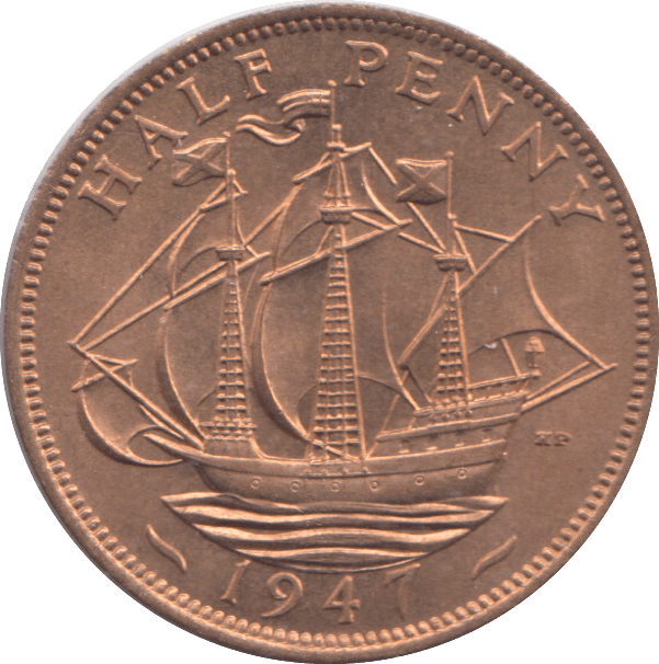 1947 HALF PENNY ( UNC ) - HALFPENNY - Cambridgeshire Coins