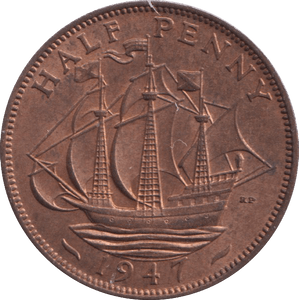 1947 HALFPENNY ( BU ) - HALFPENNY - Cambridgeshire Coins
