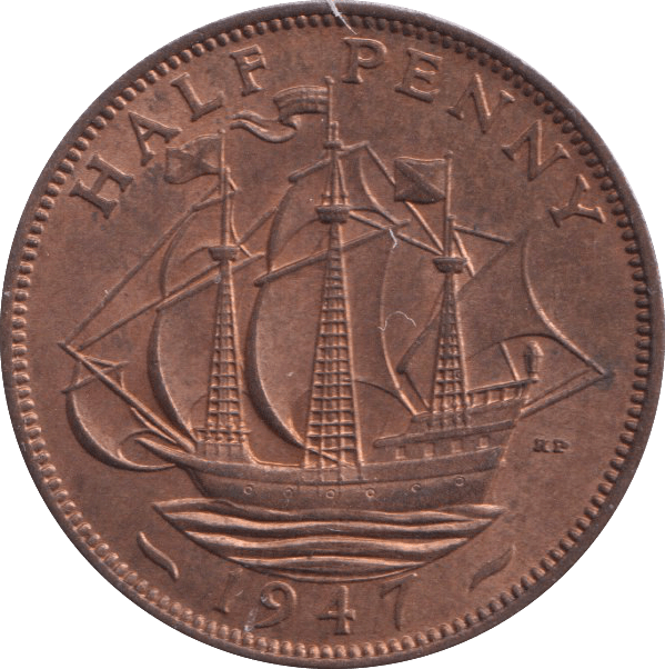1947 HALFPENNY ( BU ) - HALFPENNY - Cambridgeshire Coins