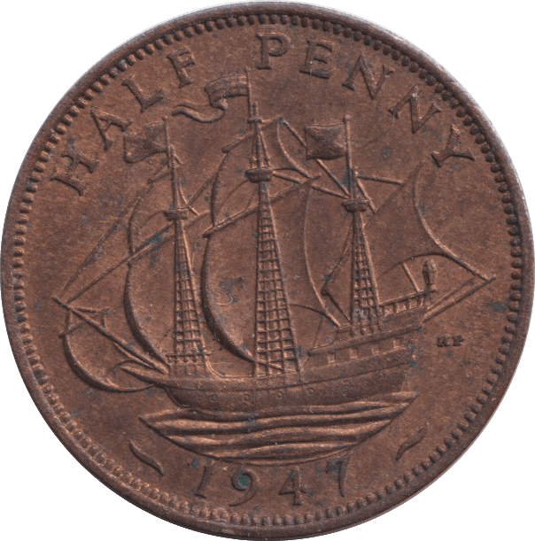 1947 HALFPENNY ( UNC ) - HALFPENNY - Cambridgeshire Coins