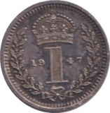 1947 MAUNDY ONE PENNY ( UNC ) 1 - MAUNDY ONE PENNY - Cambridgeshire Coins