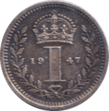 1947 MAUNDY ONE PENNY ( UNC ) 2 - MAUNDY ONE PENNY - Cambridgeshire Coins