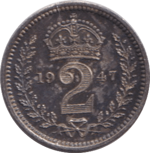 1947 MAUNDY TWOPENCE ( UNC ) 2 - MAUNDY TWOPENCE - Cambridgeshire Coins