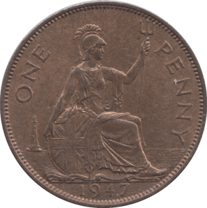 1947 PENNY ( AUNC ) - PENNY - Cambridgeshire Coins