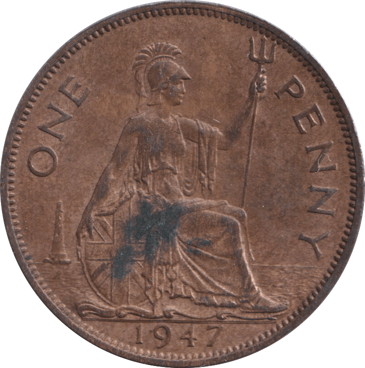 1947 PENNY ( AUNC ) - PENNY - Cambridgeshire Coins