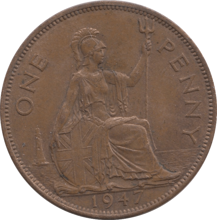 1947 PENNY BRITANNIA ( AUNC ) - PENNY - Cambridgeshire Coins