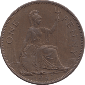 1947 PENNY BRITANNIA ( UNC ) - PENNY - Cambridgeshire Coins